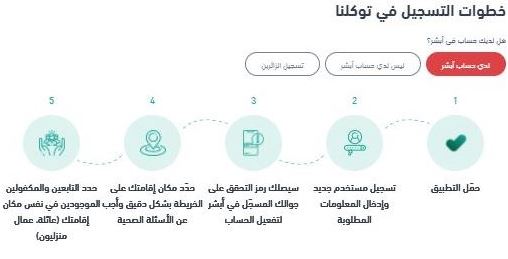 تعريف رقم الجوال لتطبيق توكلنا للتابعين